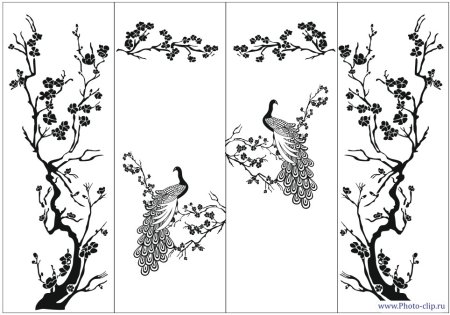 Трафарет для шкафа