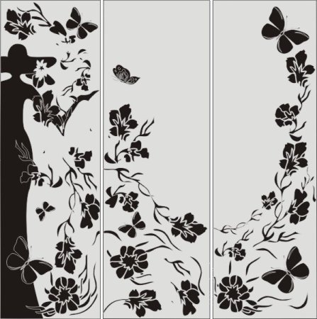 Трафарет для шкафа