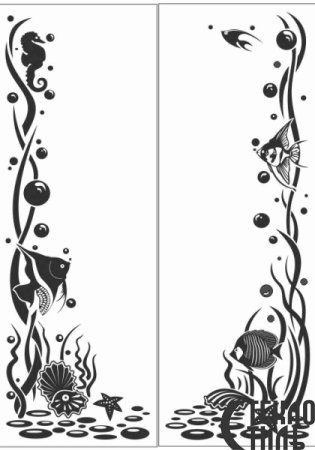 Трафареты для декора зеркала