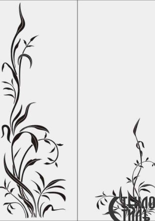 Трафарет на шкаф купе