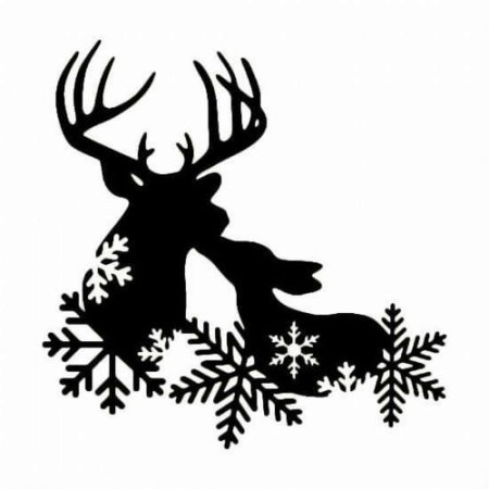 Трафарет "олени"