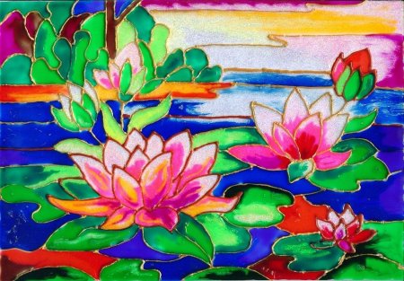 Витраж пластилином