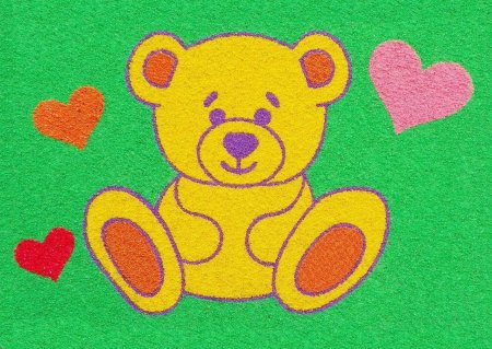 Рисование цветным песком