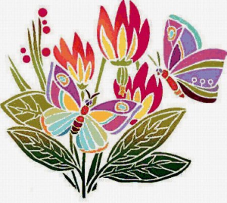 Многоцветный трафарет