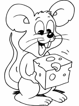 Раскраска мышка