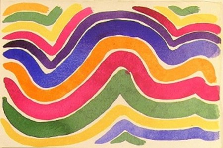 Рисование разноцветный коврик