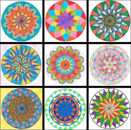 Орнаментальная композиция в круге