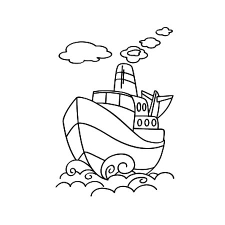 Раскраскакарабль для детей