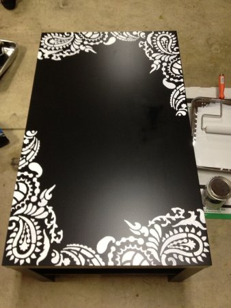 Трафареты для декора столика