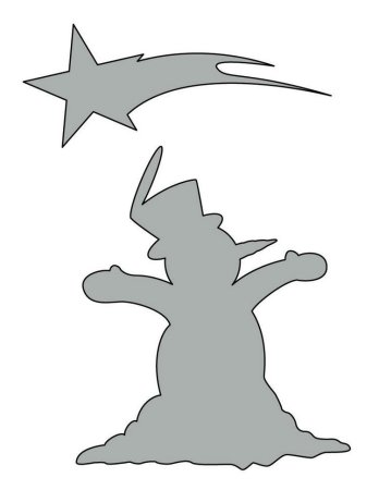 Фигуры на окно к новому году