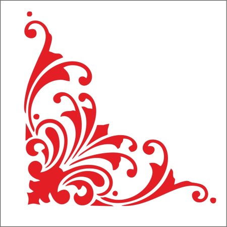 Угловые трафареты для декора