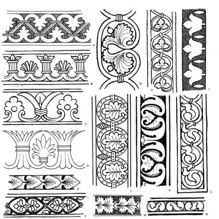 Ленточный орнамент древней Греции