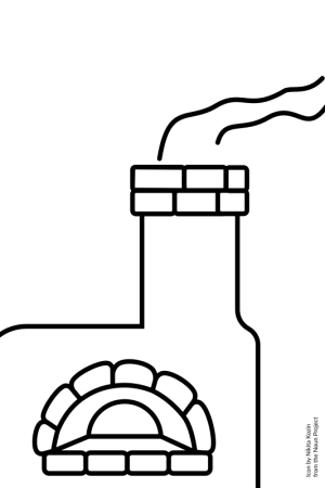 Печь раскраска