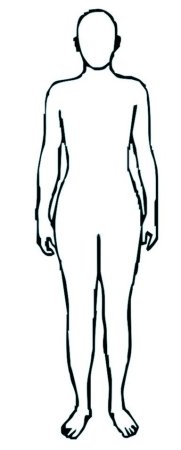 Фигурка человека для вырезания