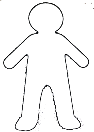 Бегущий человек контур