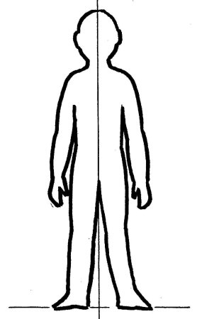Фигура человека контур