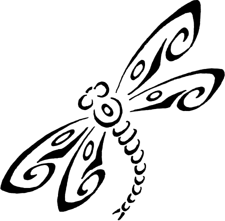 Бабочка трафарет тату