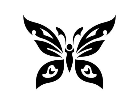 Татуировка бабочка эскиз