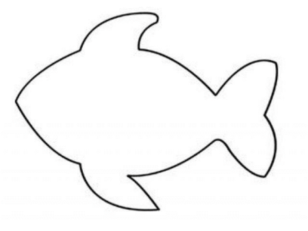 Рыба раскраска