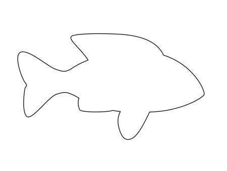 Рыбка Скалярия раскраска