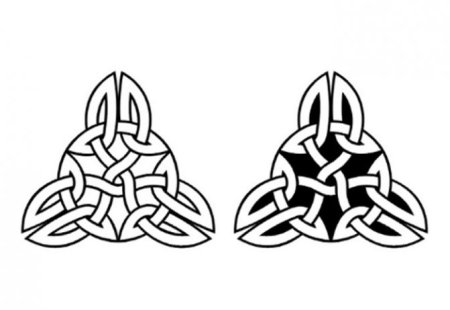 Скандинавские узоры и орнаменты трафареты