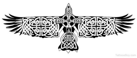 Татуировка Скандинавия кельты ворон