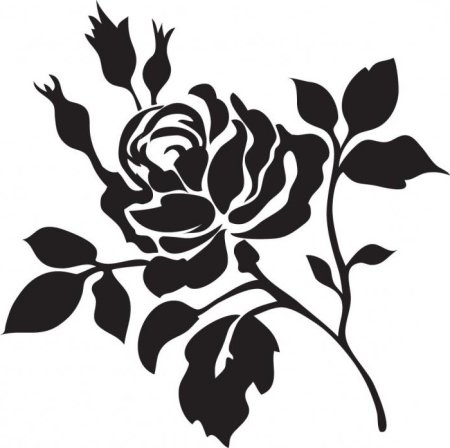 Трафареты цветов для декора