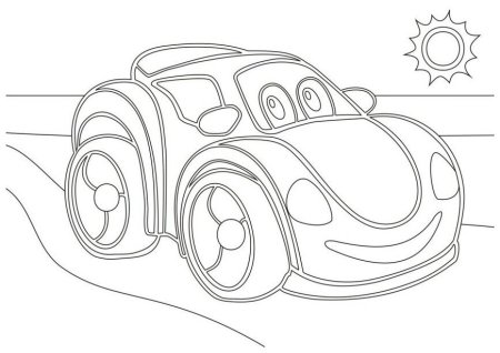 Трафарет машины для рисования для детей