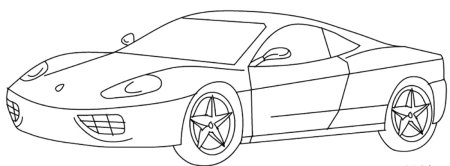 Машинка раскраска легкая