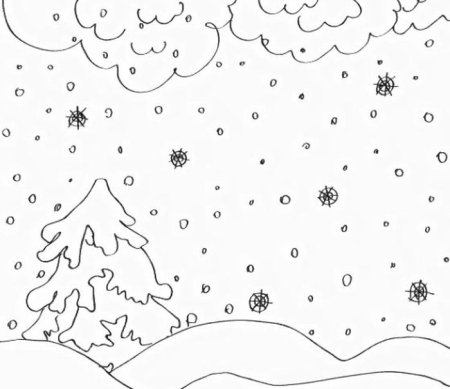 Снеговик раскраска