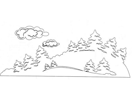 Раскраски зимние животные