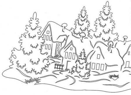 Снегопад раскраска для детей