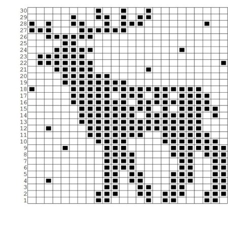 Теневой узор олень