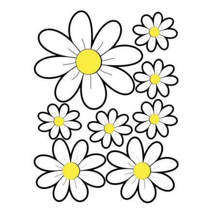 Ромашки для вырезания