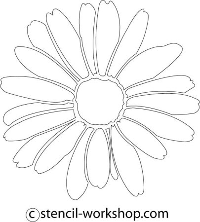 Макет ромашки для вырезания
