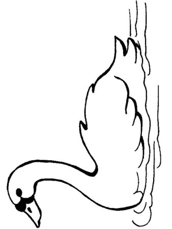 Шаблон лебедя