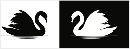 Лебедь для вырезания