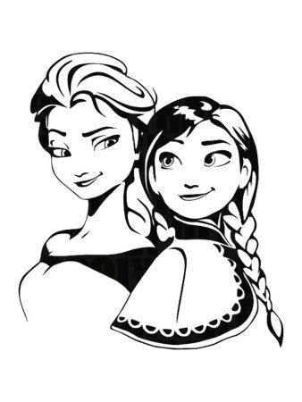 Трафареты на окна Холодное сердце