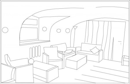 Комната зал для срисовки