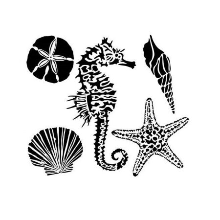 Осьминог трафарет