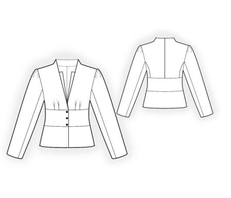 Технический эскиз женской одежды