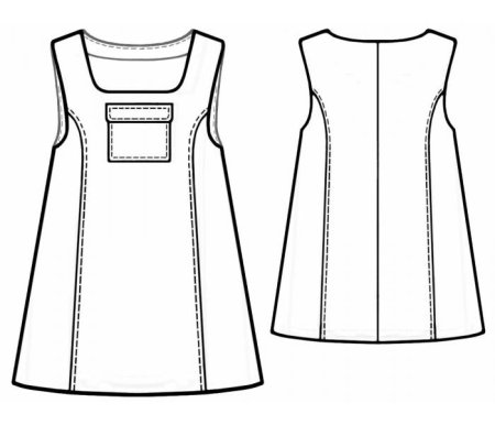 Эскиз сарафана для девочки