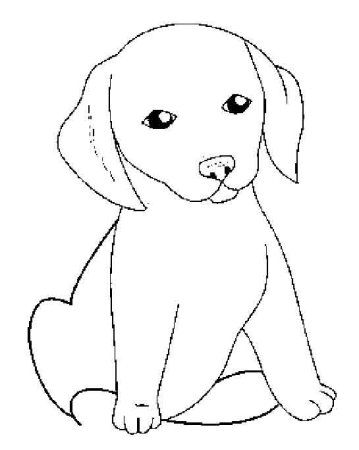 Трафарет для рисования песики
