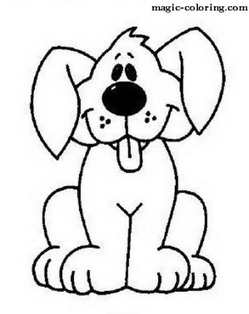 Трафарет собачки для аппликации