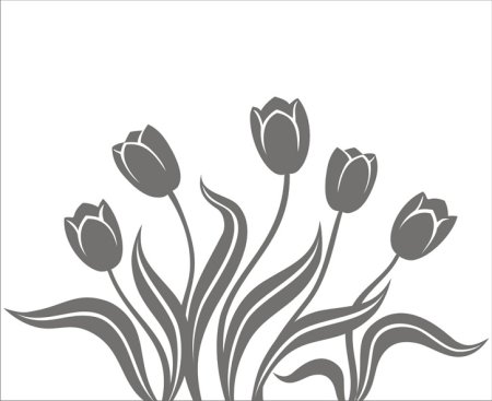 Раскраска цветы тюльпаны