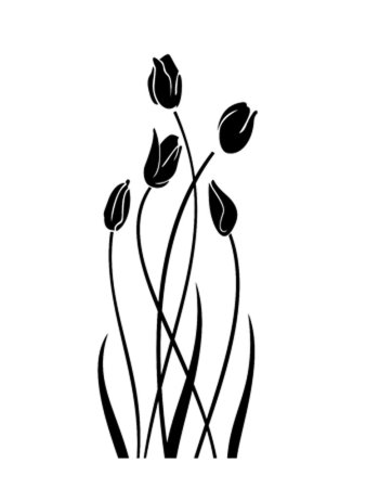 Вытынанки тюльпаны