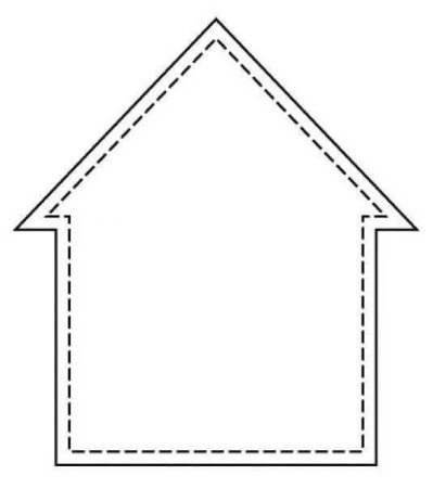 Домик для вырезания