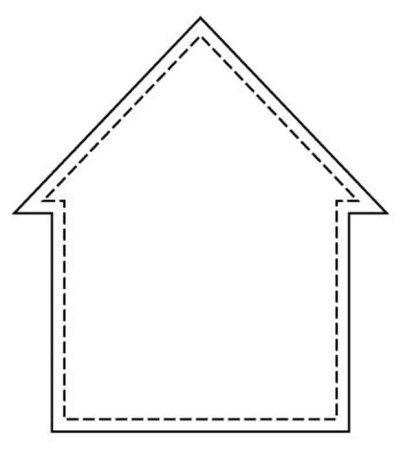 Домик для собаки раскраска