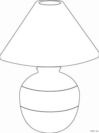 Раскраска лампа настольная