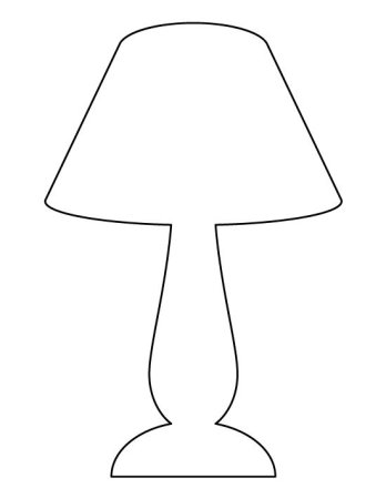 Настольная лампа трафарет
